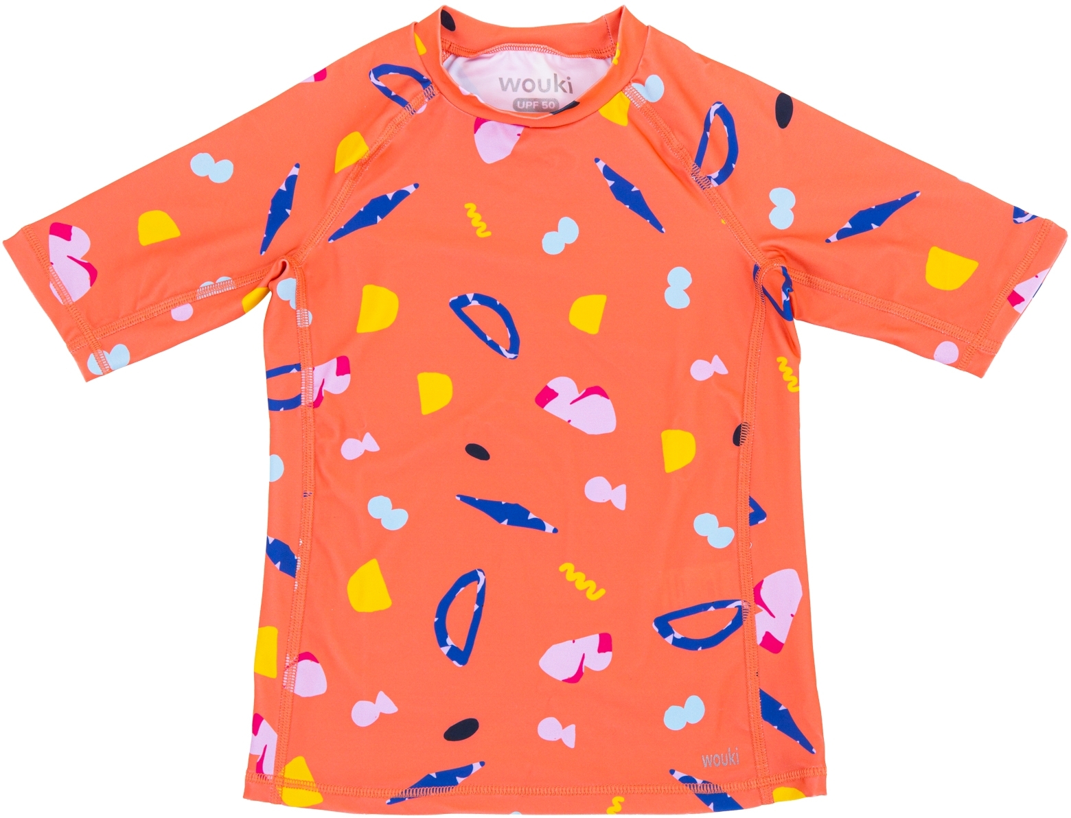 Levně Wouki Dětské UV triko s krátkým rukávem Ruwa - Coral 158