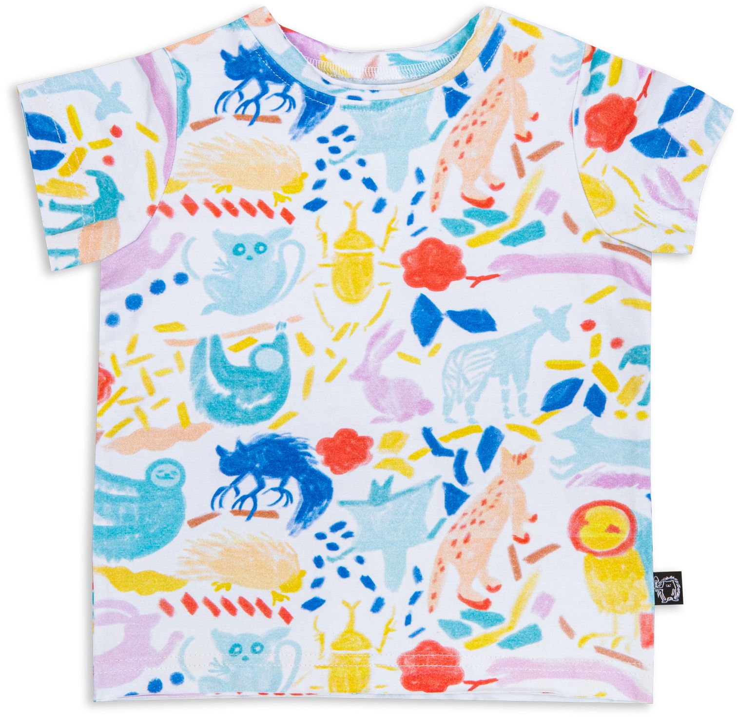 Levně Dětské triko Wouki Inu - jungle pink 104