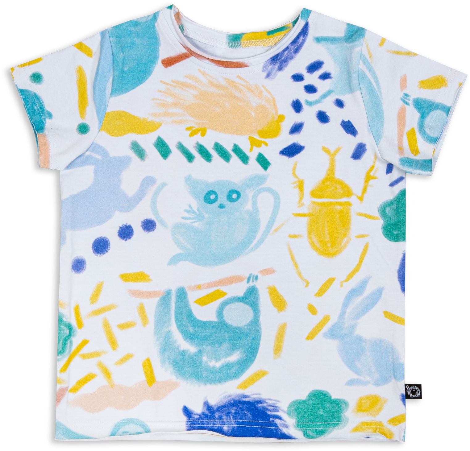Levně Dětské triko Wouki Raion - jungle blue 110