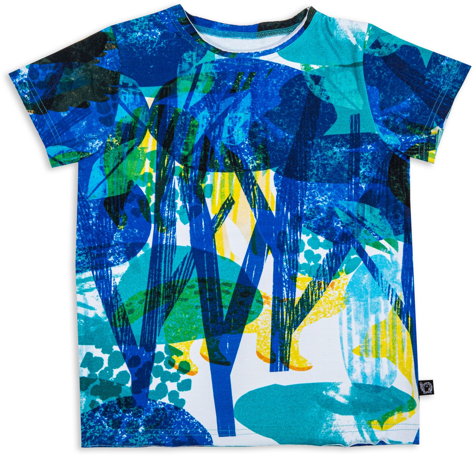 Levně Dětské triko Wouki Same - blue forest 158